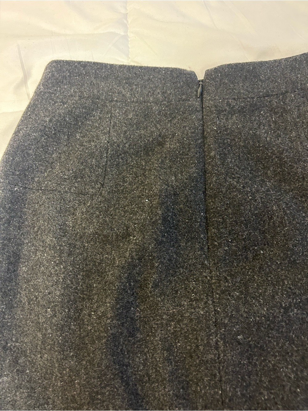 J. Crew Classic Dark Gray Women’s Wool Blend Skirt - Picture 9 of 9